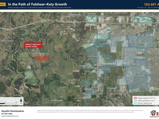 Land for sale in Brookshire, Waller County