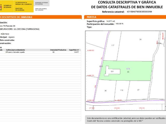Terreno en venta en Tarragonès, Catalunya