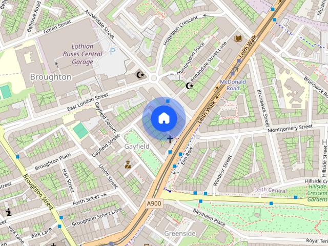 Apartment for rent in Gayfield, Broughton