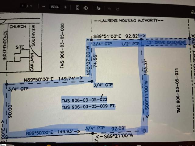Land for sale in Laurens, South Carolina