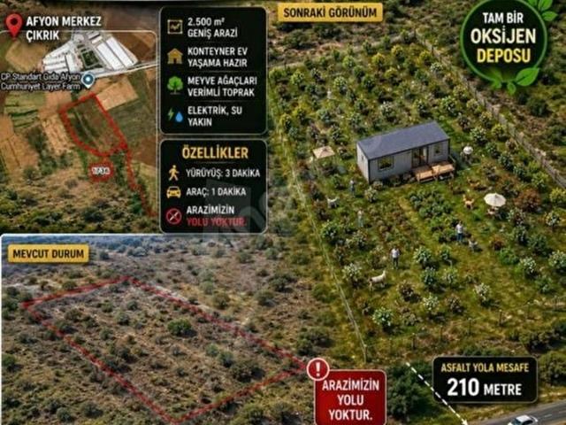 Çıkrık, Afyonkarahisar Merkez içerisinde satılık Arsa
