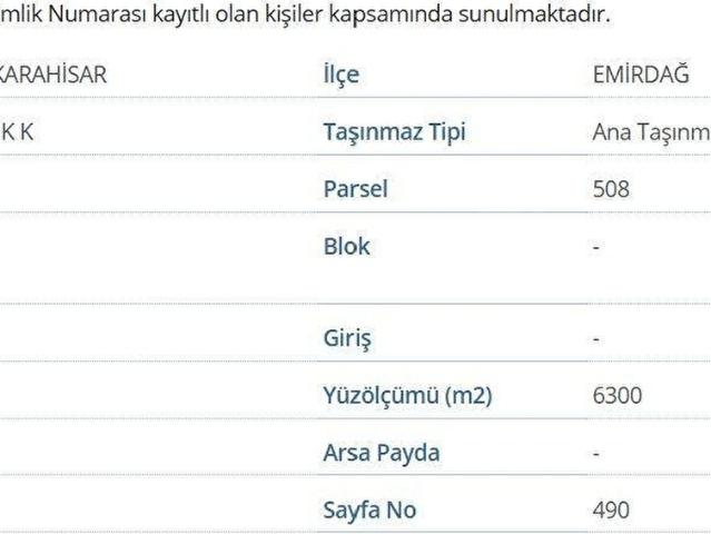 Sığracık, Emirdağ içerisinde satılık Arsa