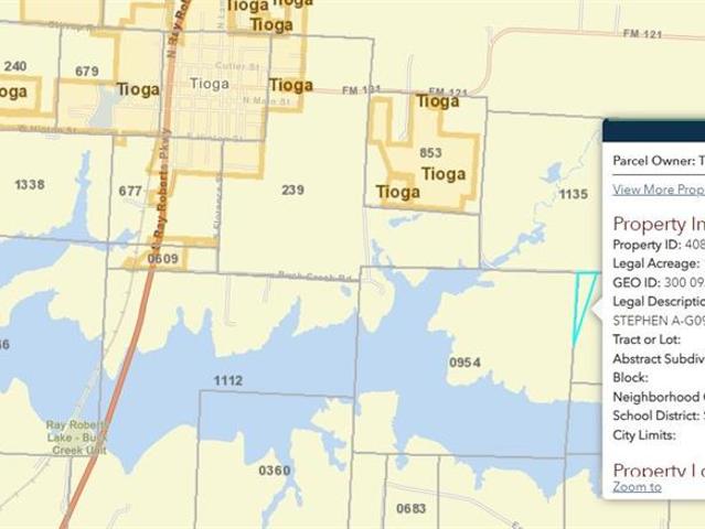 Land for sale in Tioga, Texas
