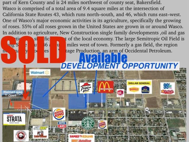 Land for sale in Wasco, California