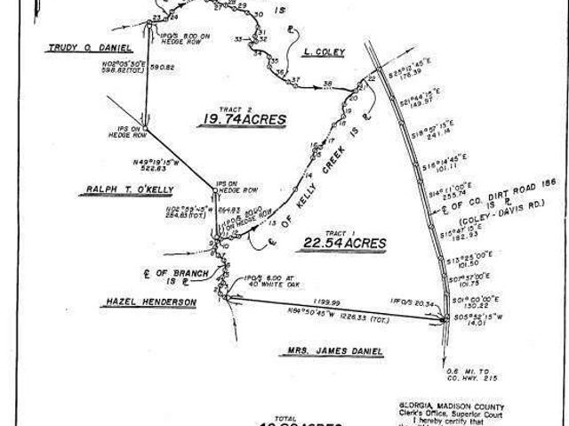 Land for sale in Danielsville, Georgia
