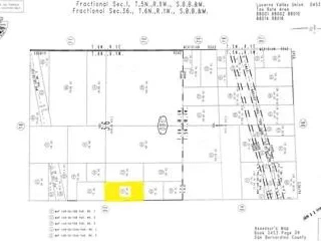 Land for sale in Lucerne Valley, California