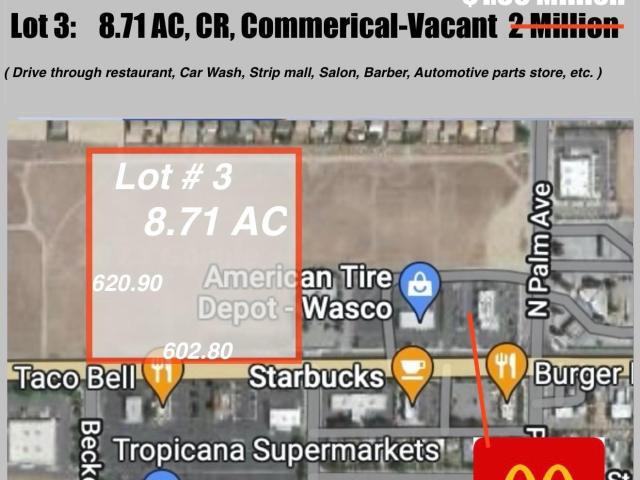 Land for sale in Wasco, California