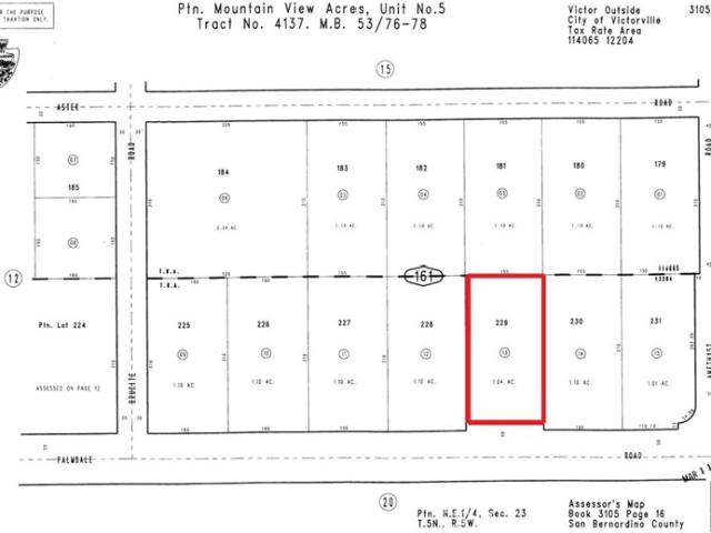 Land for sale in Victorville, California