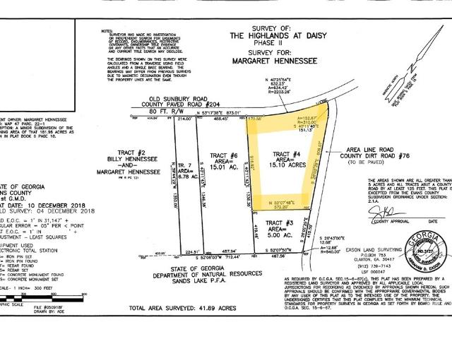 Land for sale in Evans, Georgia
