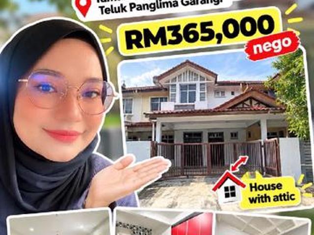 Terraced House for sale in Zon Perindustrian Bebas Telok Panglima Garang, Teluk Panglima Garang