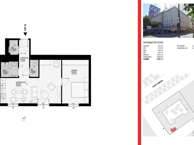 Apartment mieten in Rossau, Wien