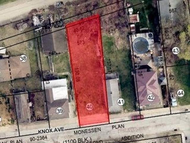 Land for sale in Monessen, Pennsylvania
