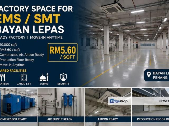 Warehouse for rent in Georgetown, Penang
