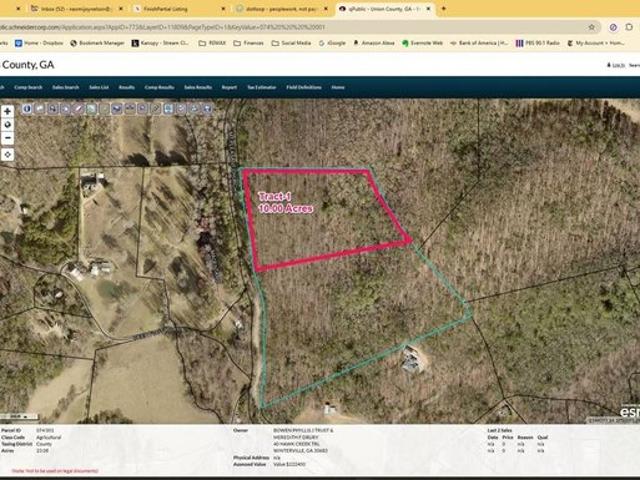 Land for sale in Blairsville, Georgia