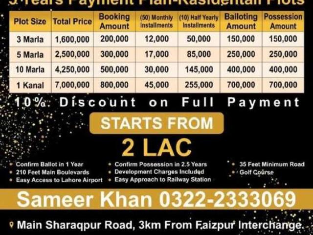 Land for sale in علی آباد, لاہور ڈویژن