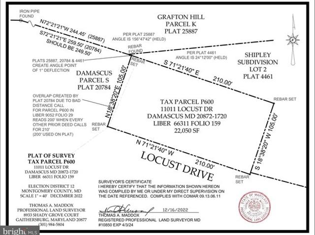Land for sale in Damascus, Maryland