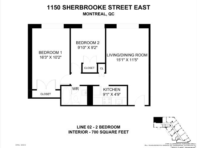 Apartment for rent in St. Leonard's, Quebec