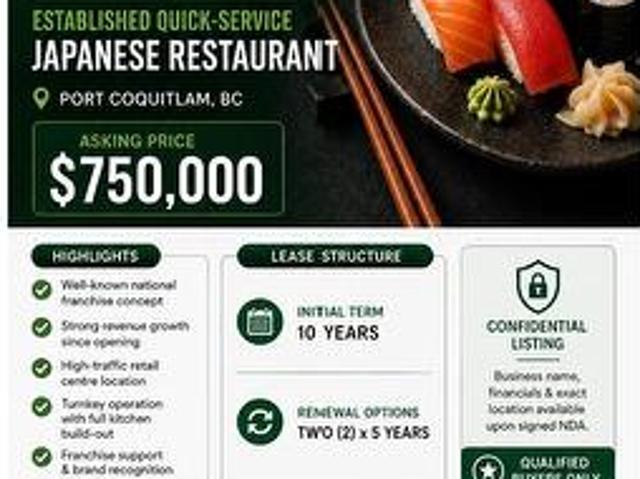 Commercial for sale in Port Coquitlam, British Columbia