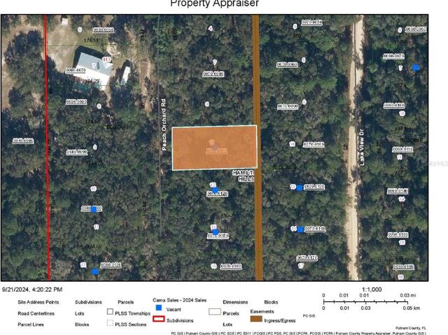 Land for sale in Pomona Park, Florida
