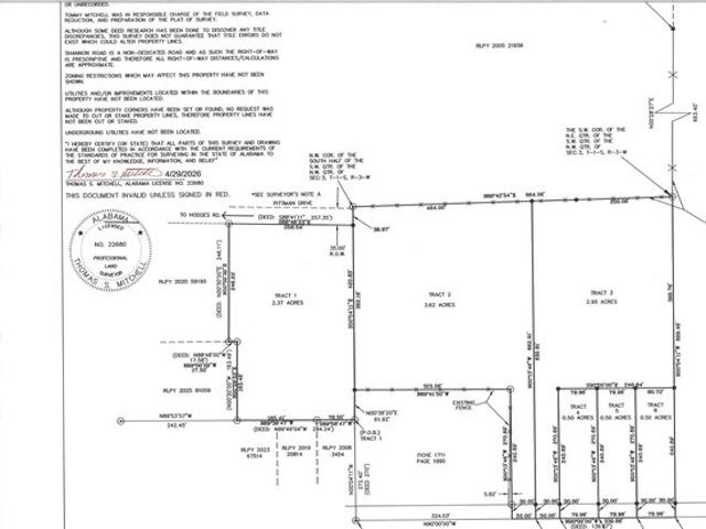 Land for sale in Ardmore, Alabama