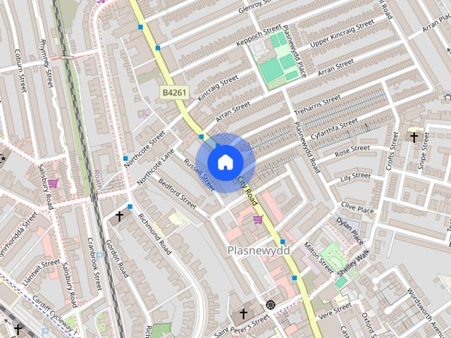 Apartment for rent in Plasnewydd, Falcon Lodge