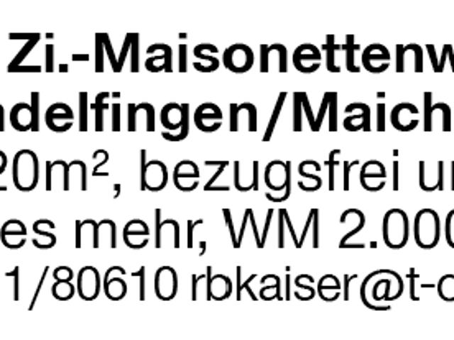 Apartment mieten in Maichingen, Sindelfingen