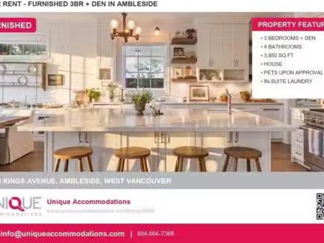 House for rent in West Vancouver, British Columbia