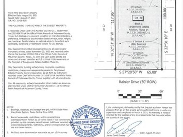 Land for sale in Woodway, Texas