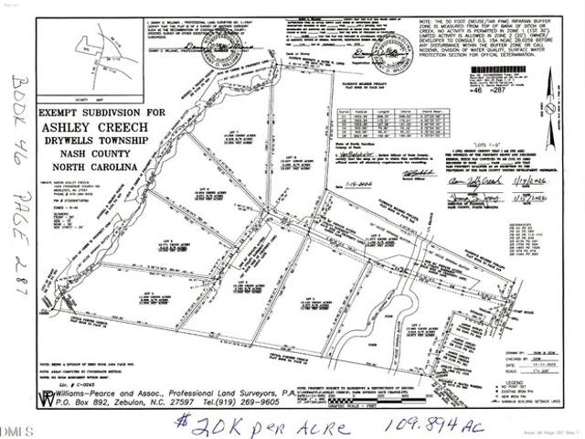 Land for sale in Middlesex, Nash County