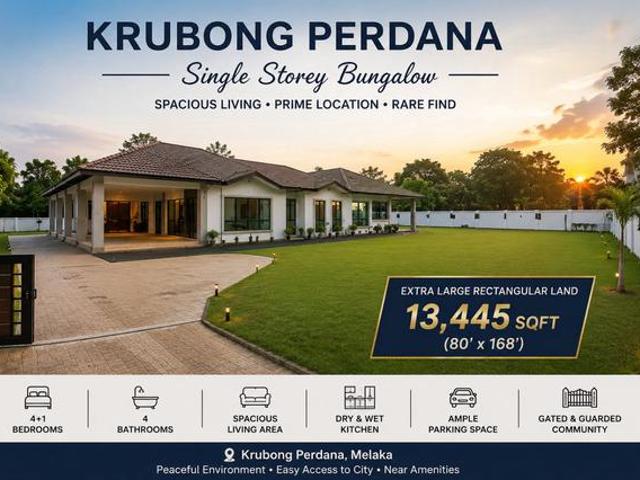 Bungalow for sale in Krubong, Malaka