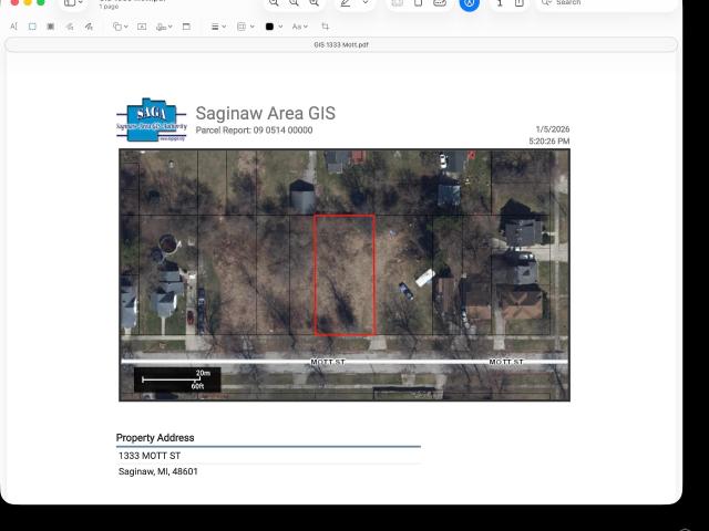 Land for sale in Carrollton, Michigan