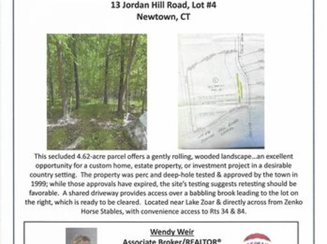 Land for sale in Newtown, Connecticut