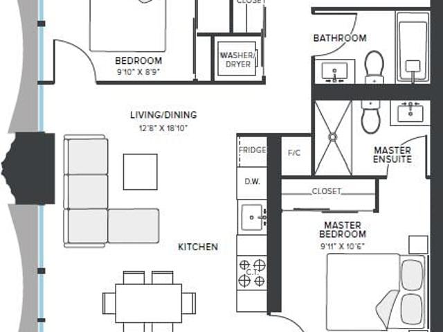 Condo for rent in Toronto Centre, Toronto