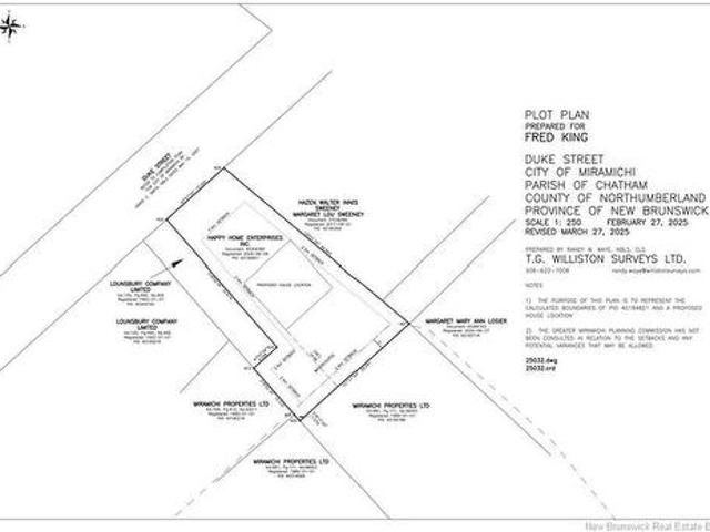 Land for sale in Chatham, City of Miramichi