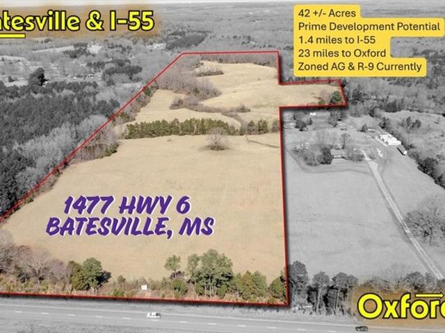 Land for sale in Batesville, Mississippi