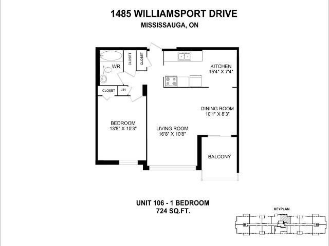 Apartment for rent in Mississauga, Ontario