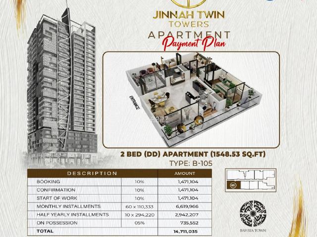 Apartment for sale in Karachi, Bahria Town