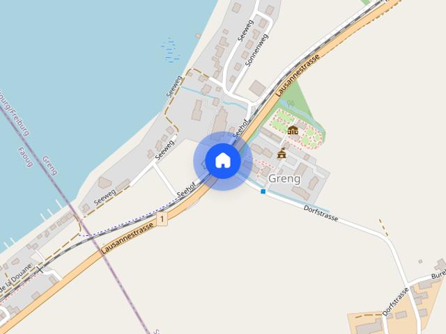 Studio mieten in Greng, Seebezirk / District du Lac