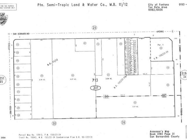 Land for sale in Fontana, California