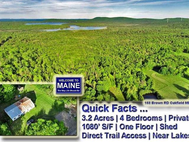 House for sale in Oakfield, Maine