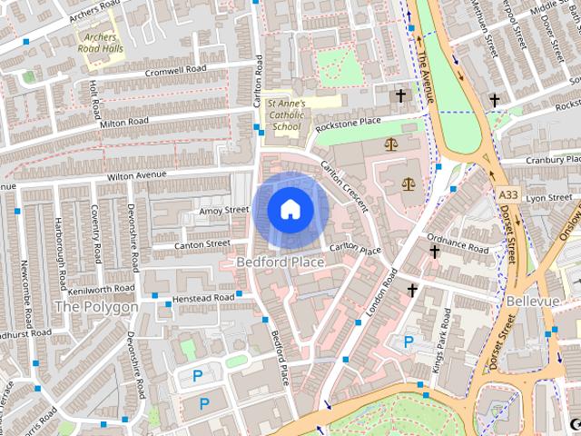 Apartment for rent in The Polygon, City Of Southampton