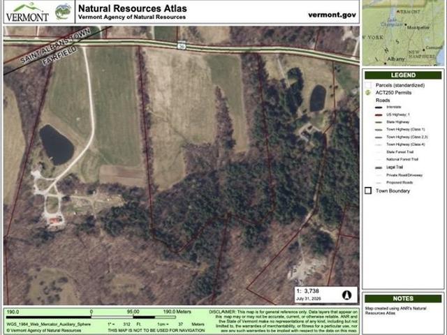 Land for sale in Fairfield, Vermont