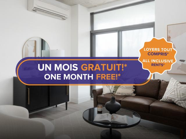 Apartment for rent in St. Leonard's, Quebec