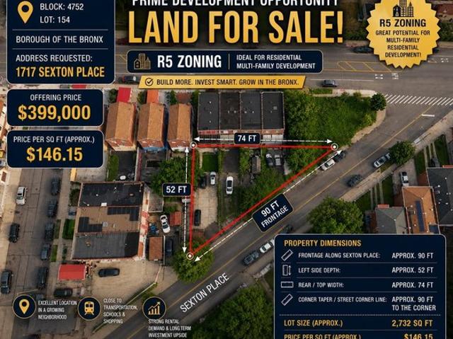 Land for sale in The Bronx, Arverne