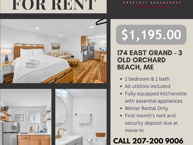 Apartment for rent in Maine