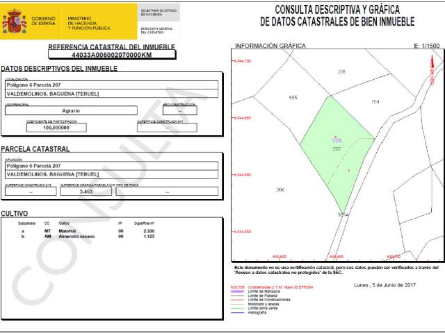 Terreno en venta en Comunidad de Teruel, Aragón