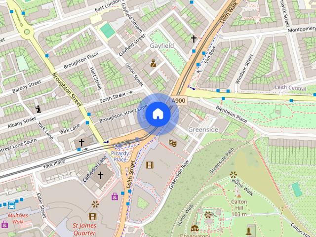 Apartment for rent in Gayfield, Broughton