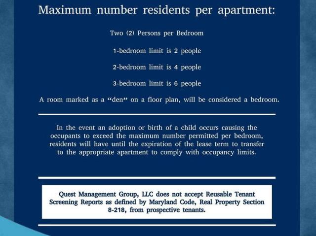 Apartment for rent in Maryland