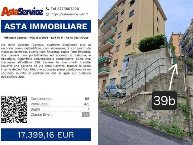 Appartamento in vendita a Staglieno, Genova
