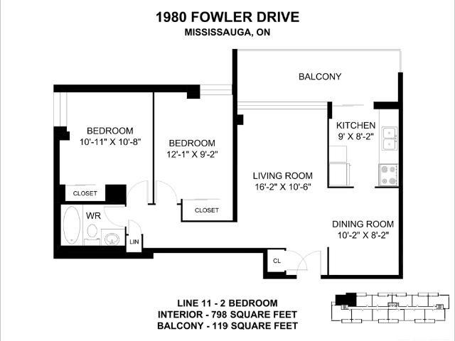Apartment for rent in Sheridan, Mississauga